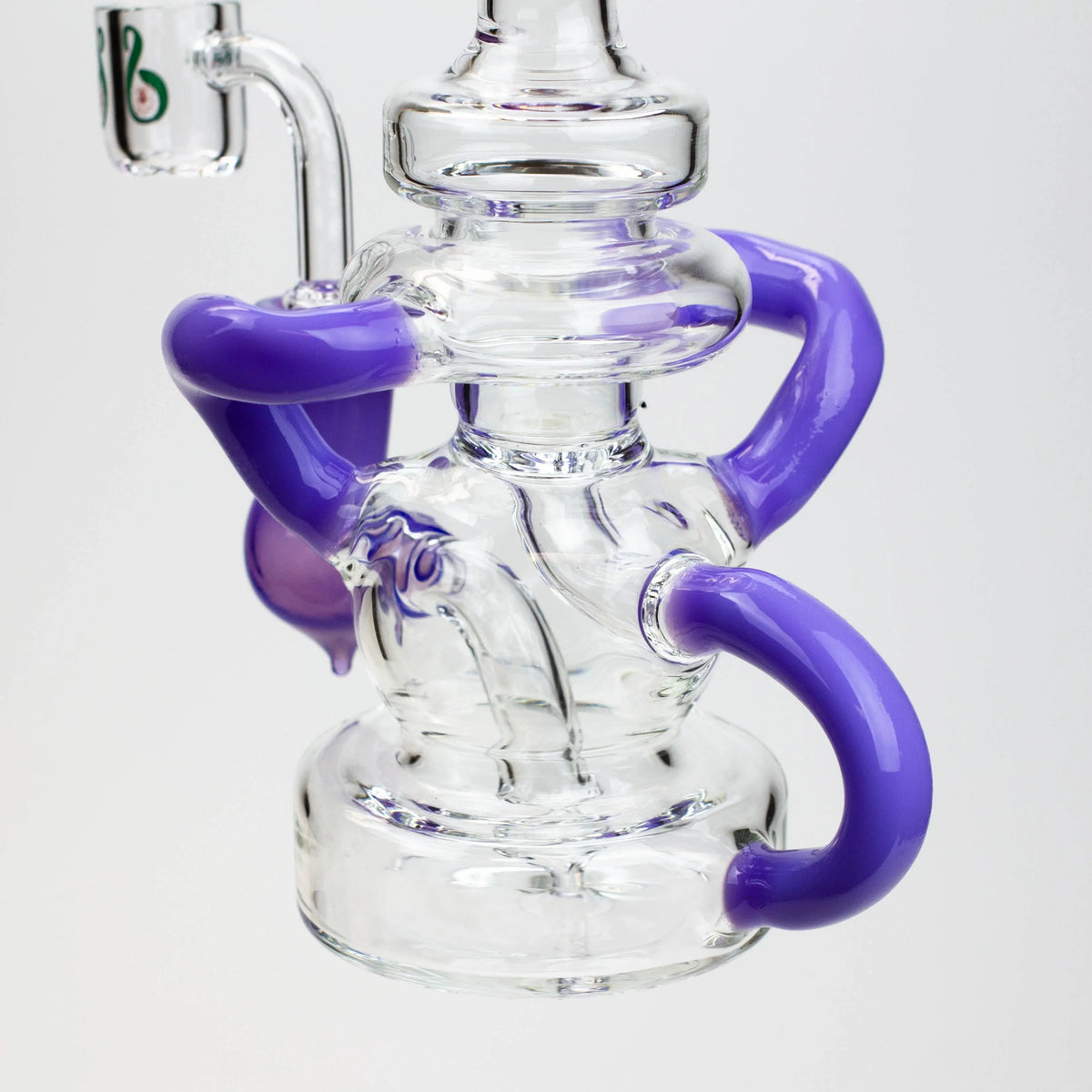 Base View of the 8 inch SOUL Glass Recycler Dab Rig 