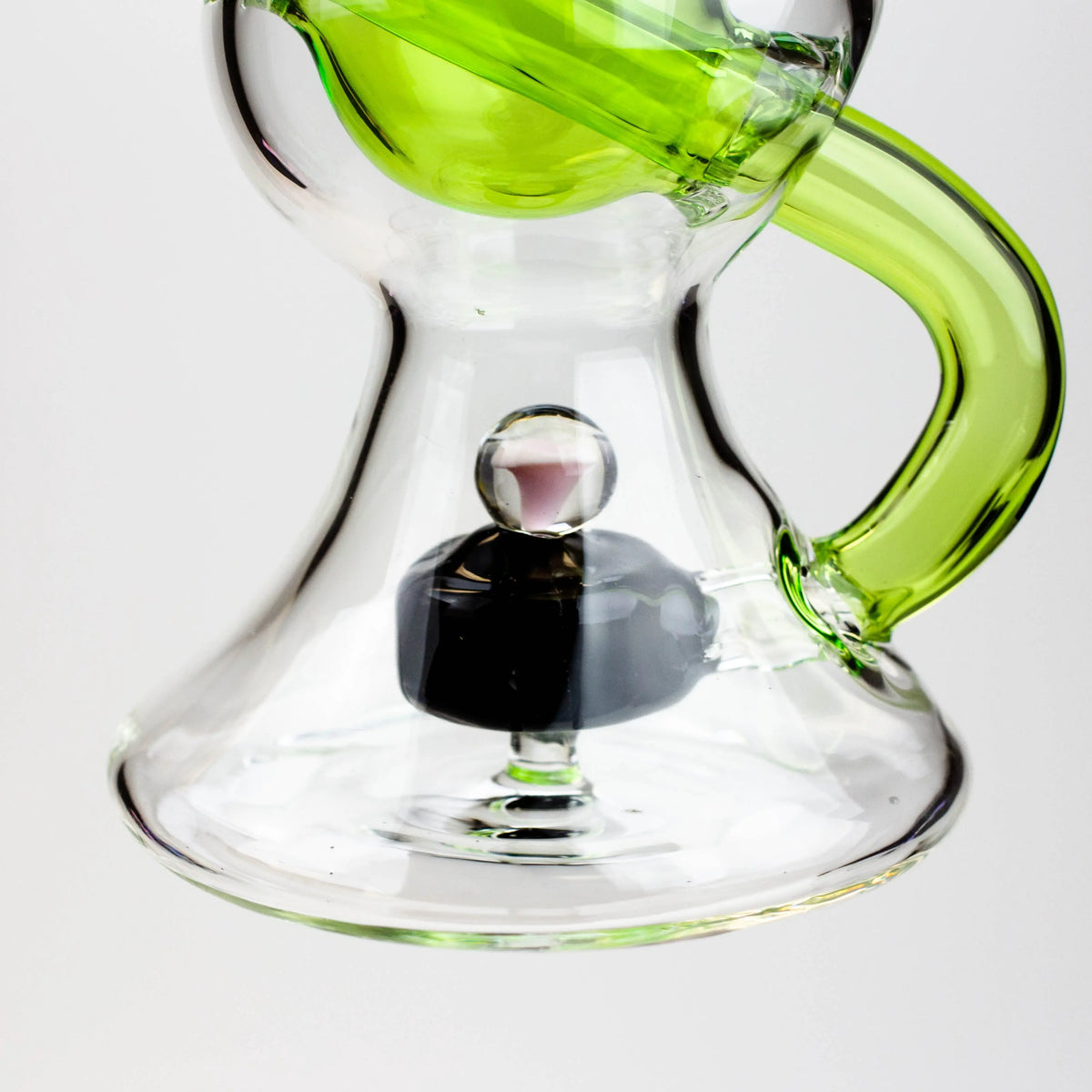 8" SOUL Glass 2-in-1 Glass Recycler Bong Base View