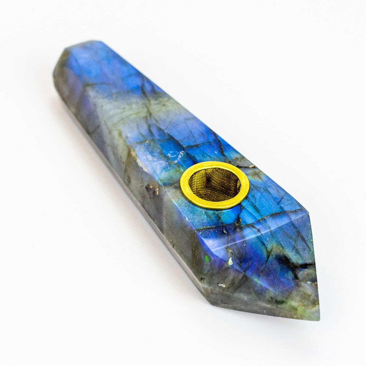 Acid Secs - Natural Labradorite Stone Pipe For Cannabis - Canada