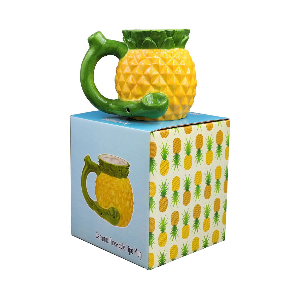 Ceramic Pineapple Mug Pipe