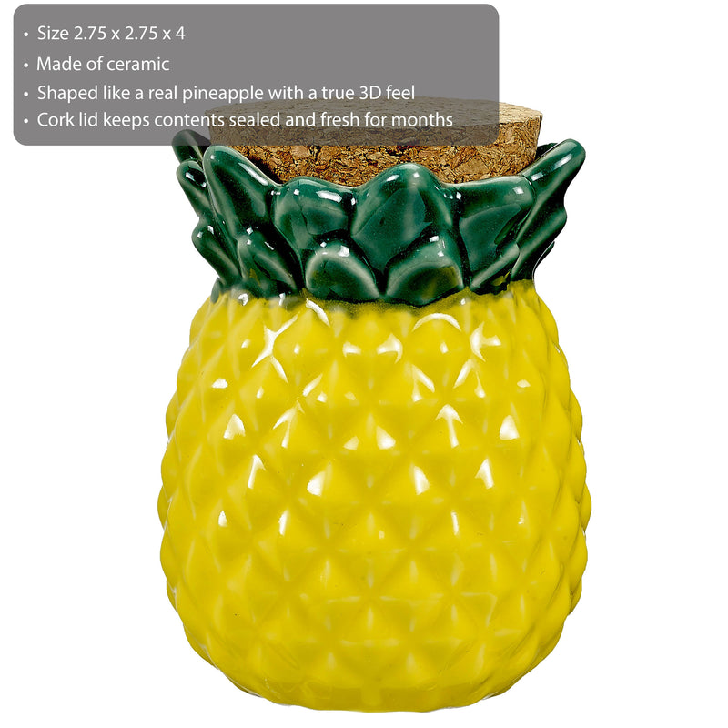 Pineapple Stash Jar for cannabis