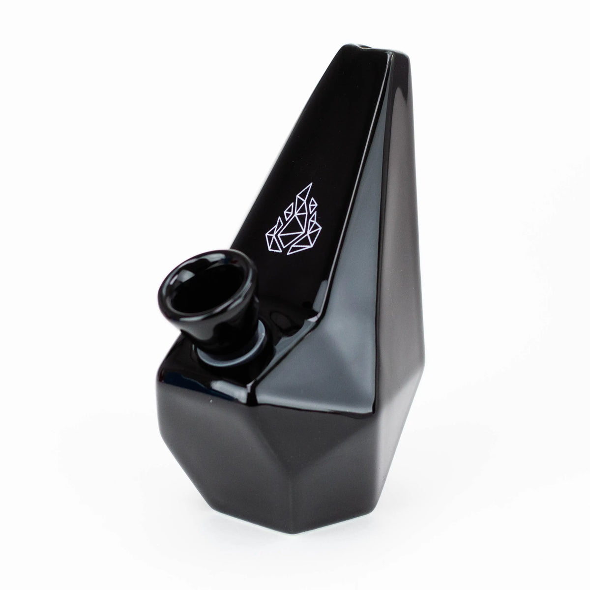 Polygon Ceramic Bong by BRNT designs in black