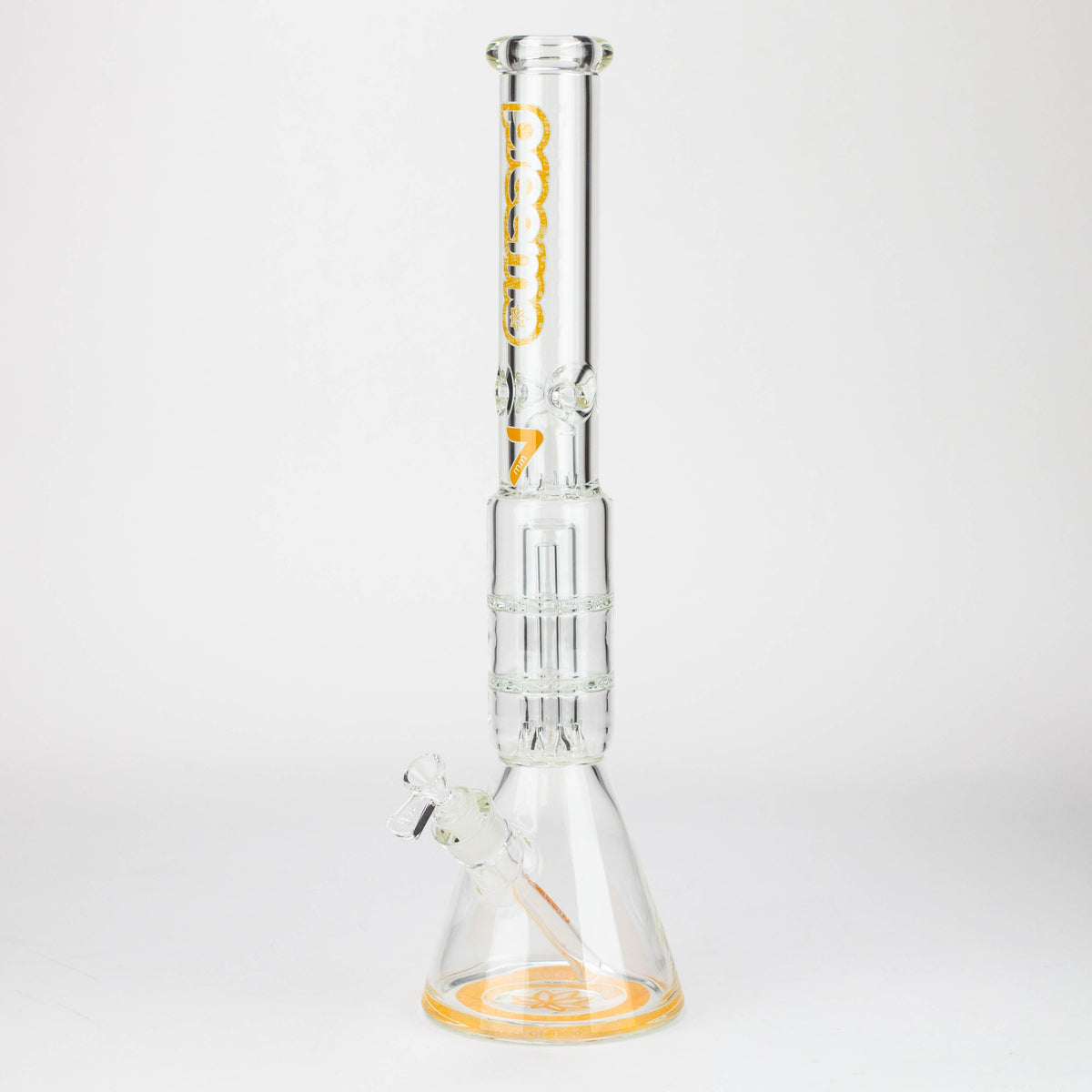 preemo - 19 inch Yellow Double Disc Perc Bong