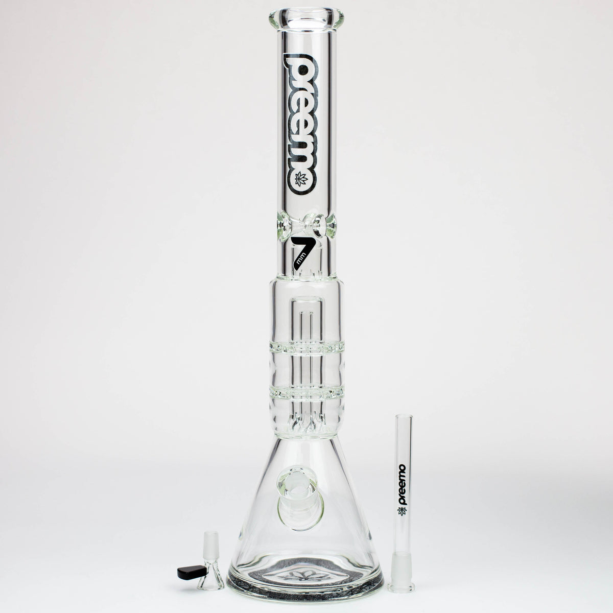 preemo - 19 inch Double Disc Perc Bong