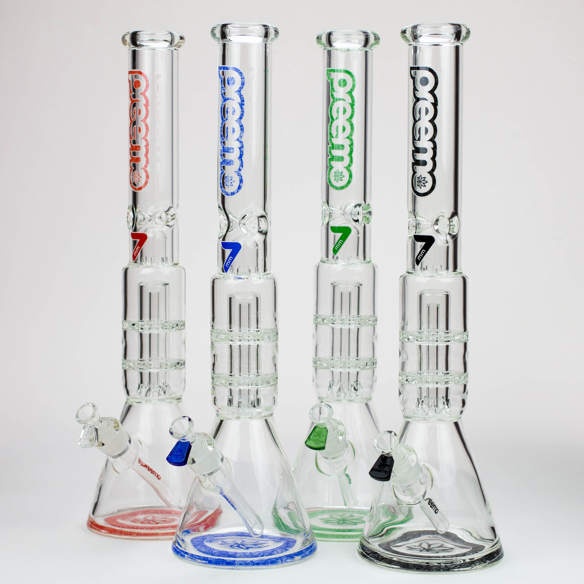 Four preemo - 19 inch Double Disc Perc Bongs