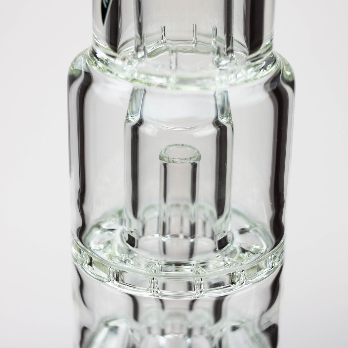 Dome Over Percolator View in the preemo - 19 inch Double Disc Perc Bong