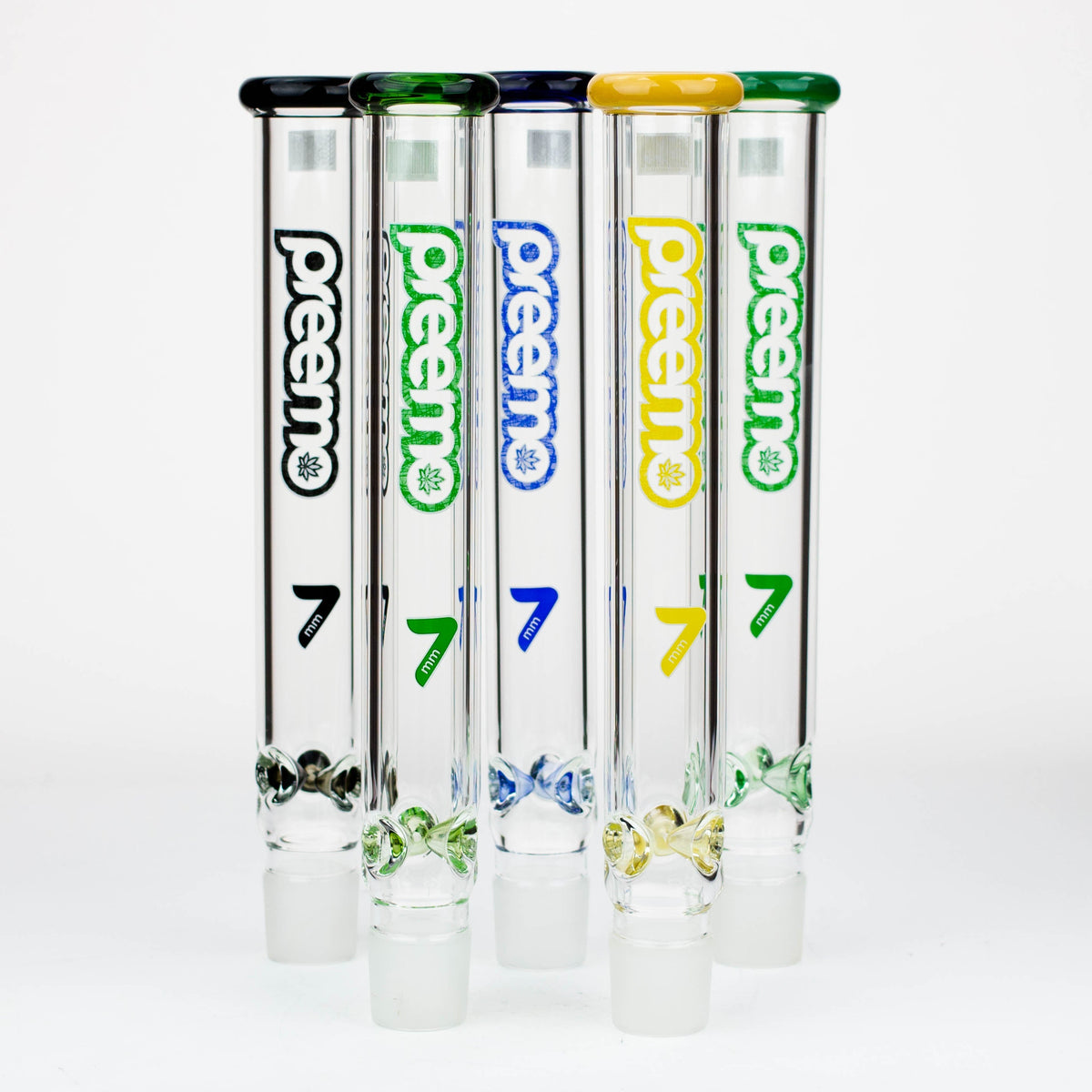 Four preemo 13 inch Tube Bong Tops