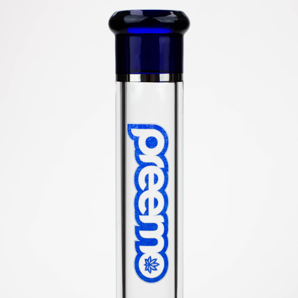 Glass neck of the Preemo 18 inch Colored Base Beaker Bong