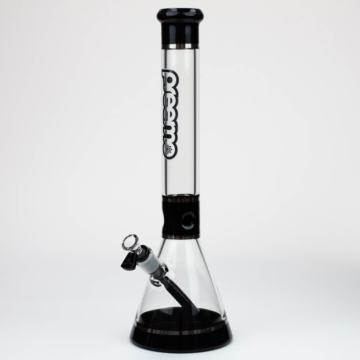 Preemo 18 inch Colored Base Beaker Bong in Black