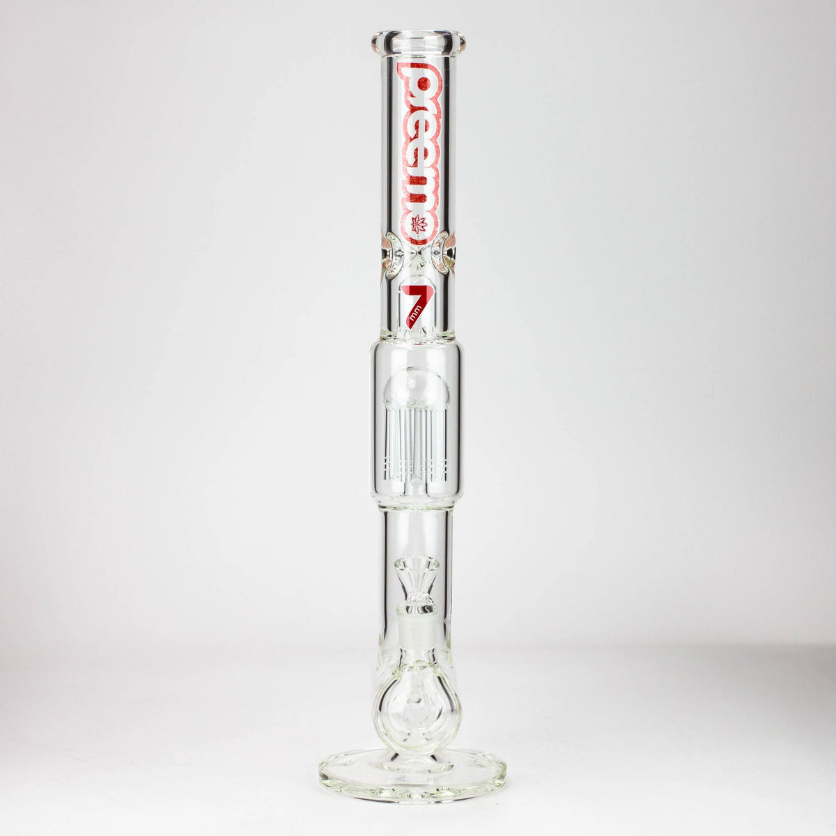 Preemo 20 inch Triple Inline to 8-Arm Tree Perc Bong in Red