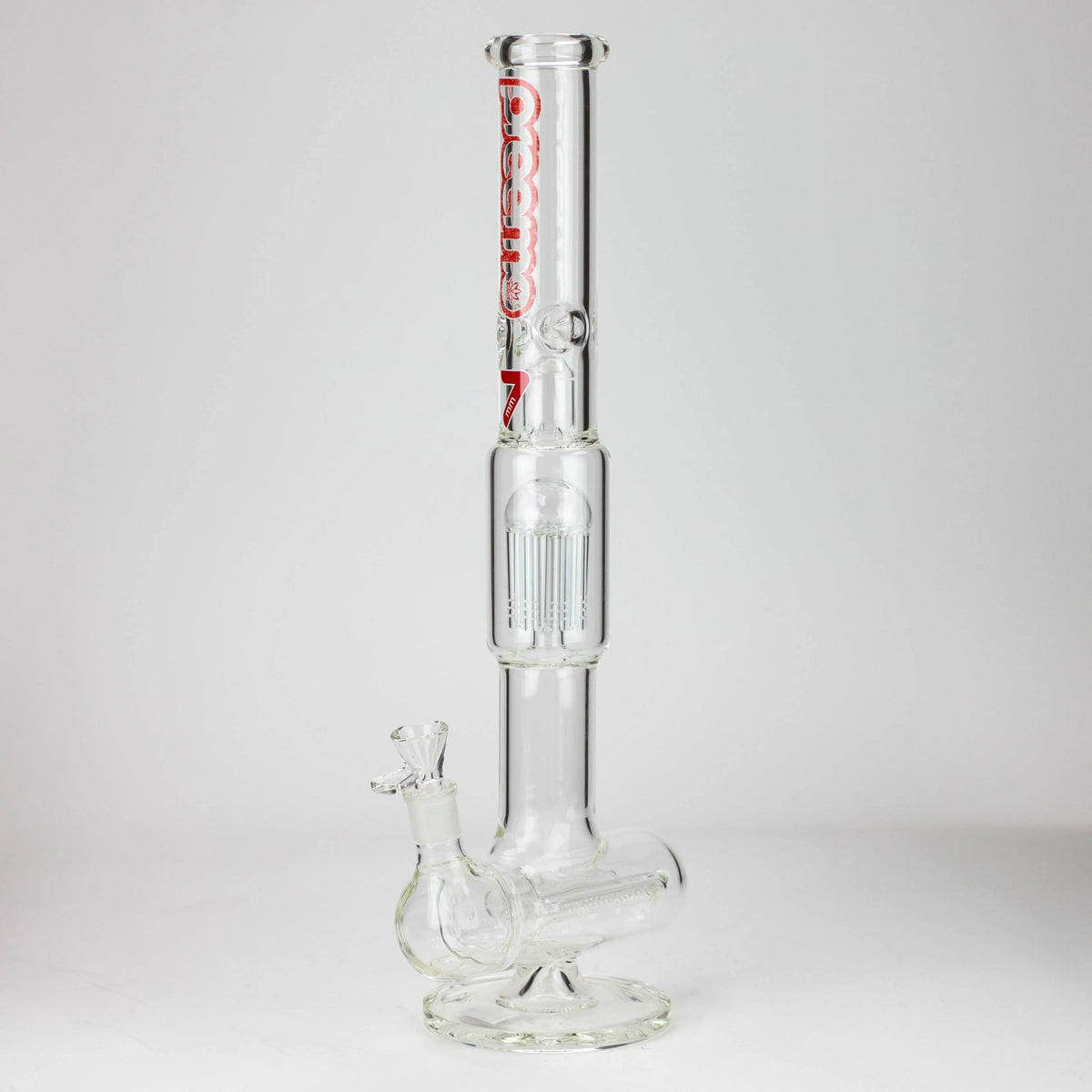 Red Preemo 20 inch Triple Inline to 8-Arm Tree Perc Bong