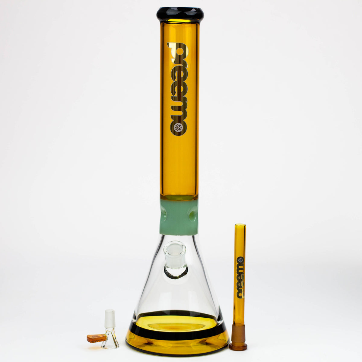 preemo 17 inch Jade Ice Beaker Bong with matching downstem and bowl piece