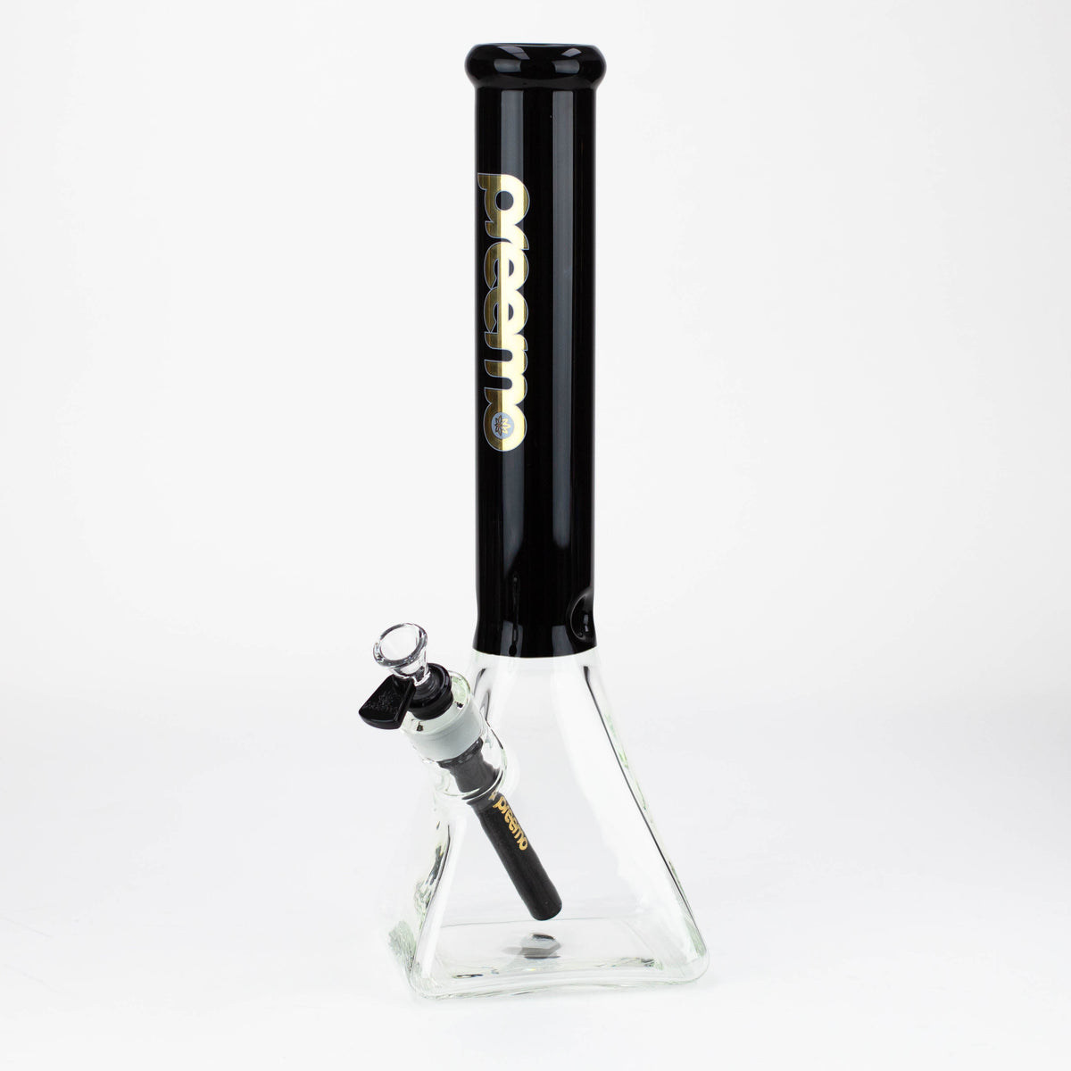 preemo 16 inch Pyramid Base Beaker Bong in Black