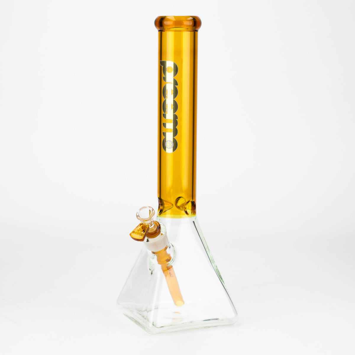 preemo 16 inch Pyramid Base Beaker Bong in Gold