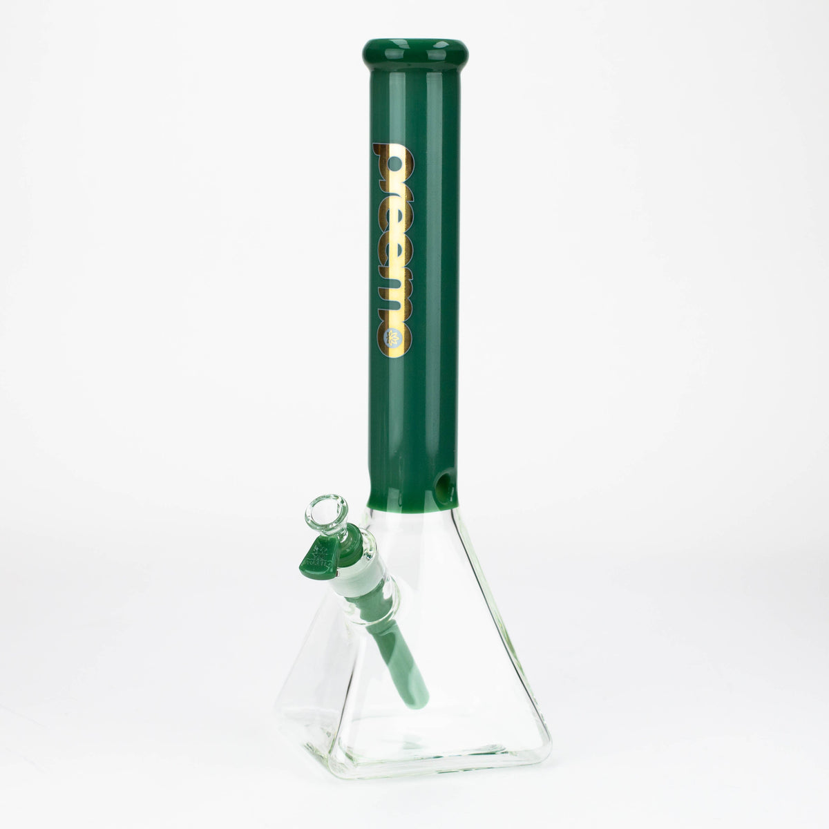 preemo 16 inch Pyramid Base Beaker Bong in Green