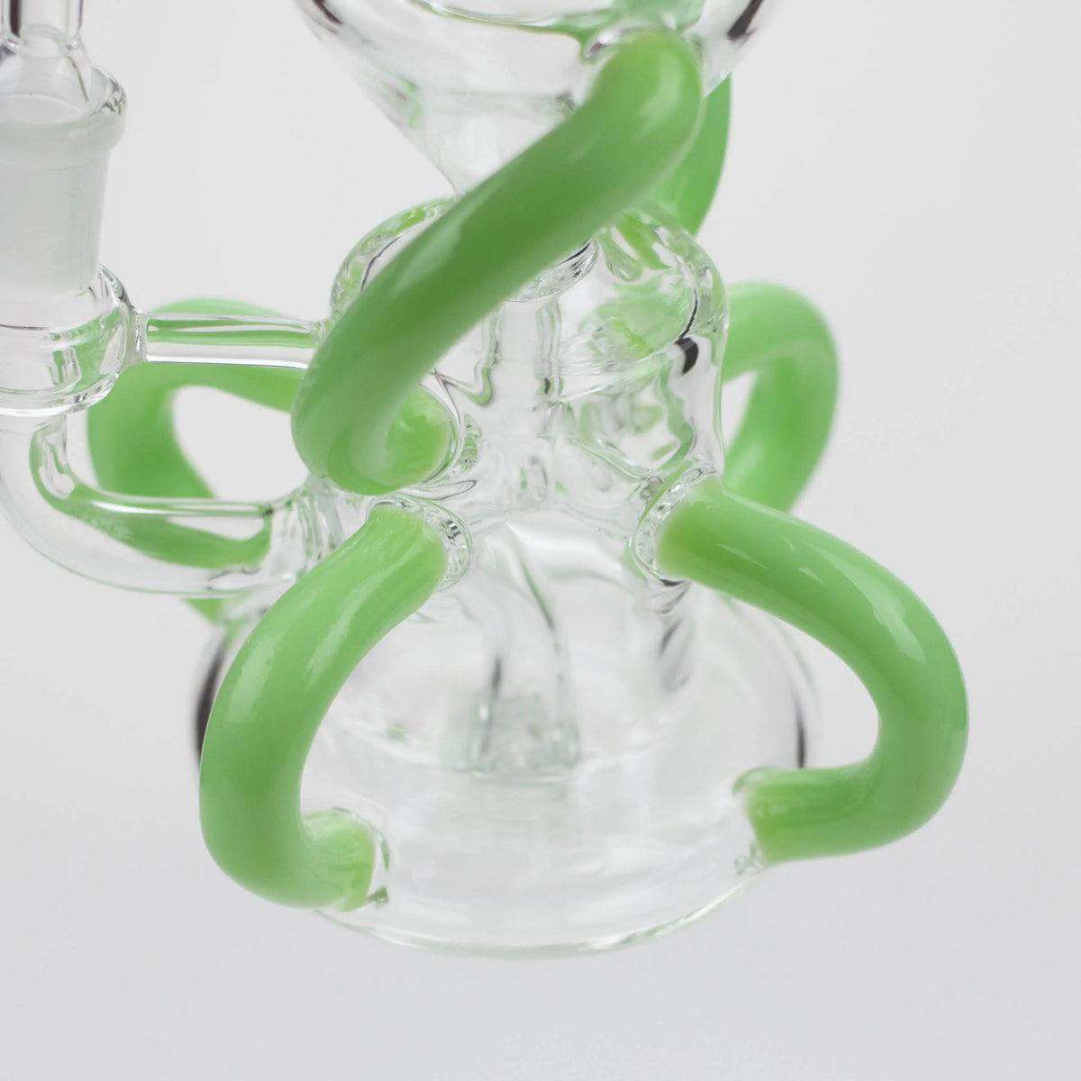 6 Arm Recycler Stems on the preemo 8 inch Nuclear  Dab Rig