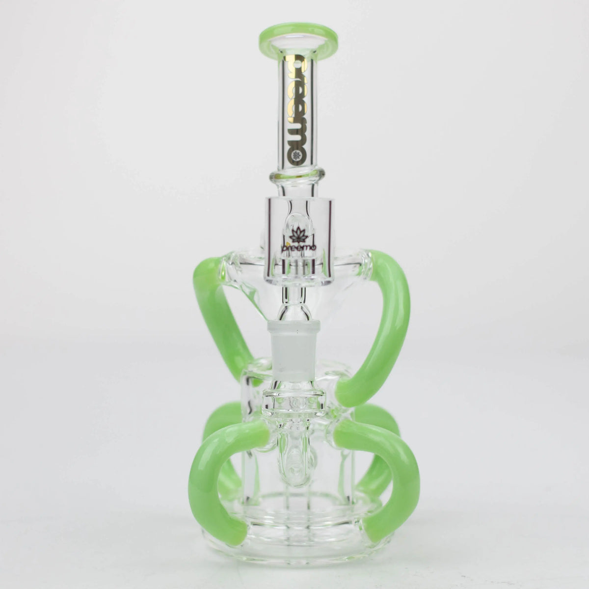 Front View of the preemo 6 arm recycler dab rig