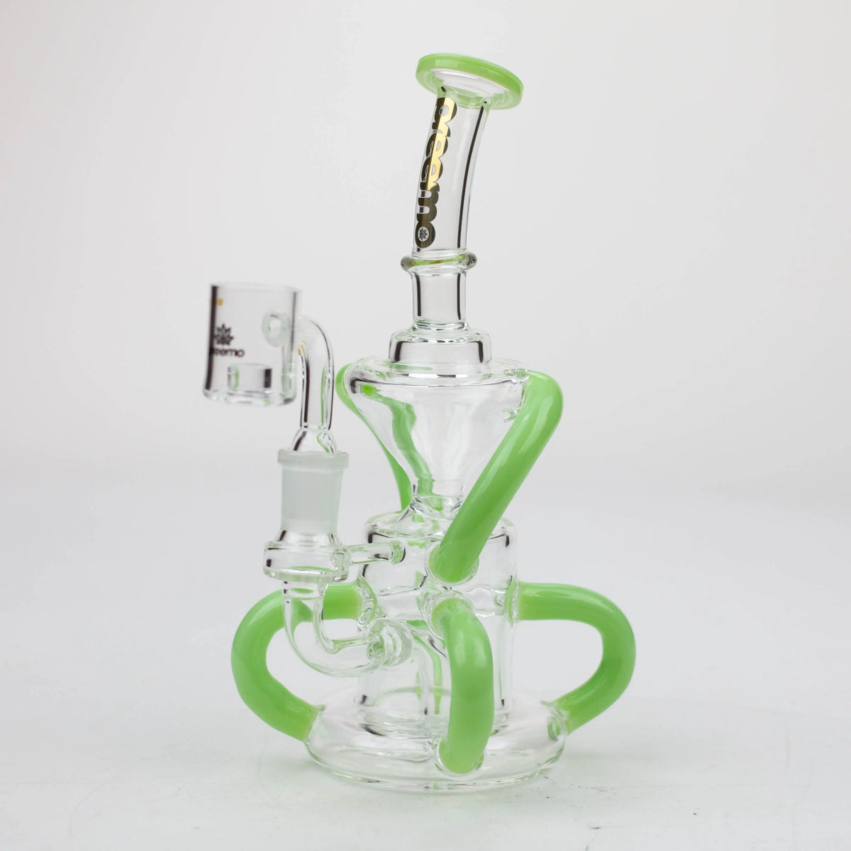 preemo 8 inch Nuclear 6-Arm Recycler Dab Rig in green