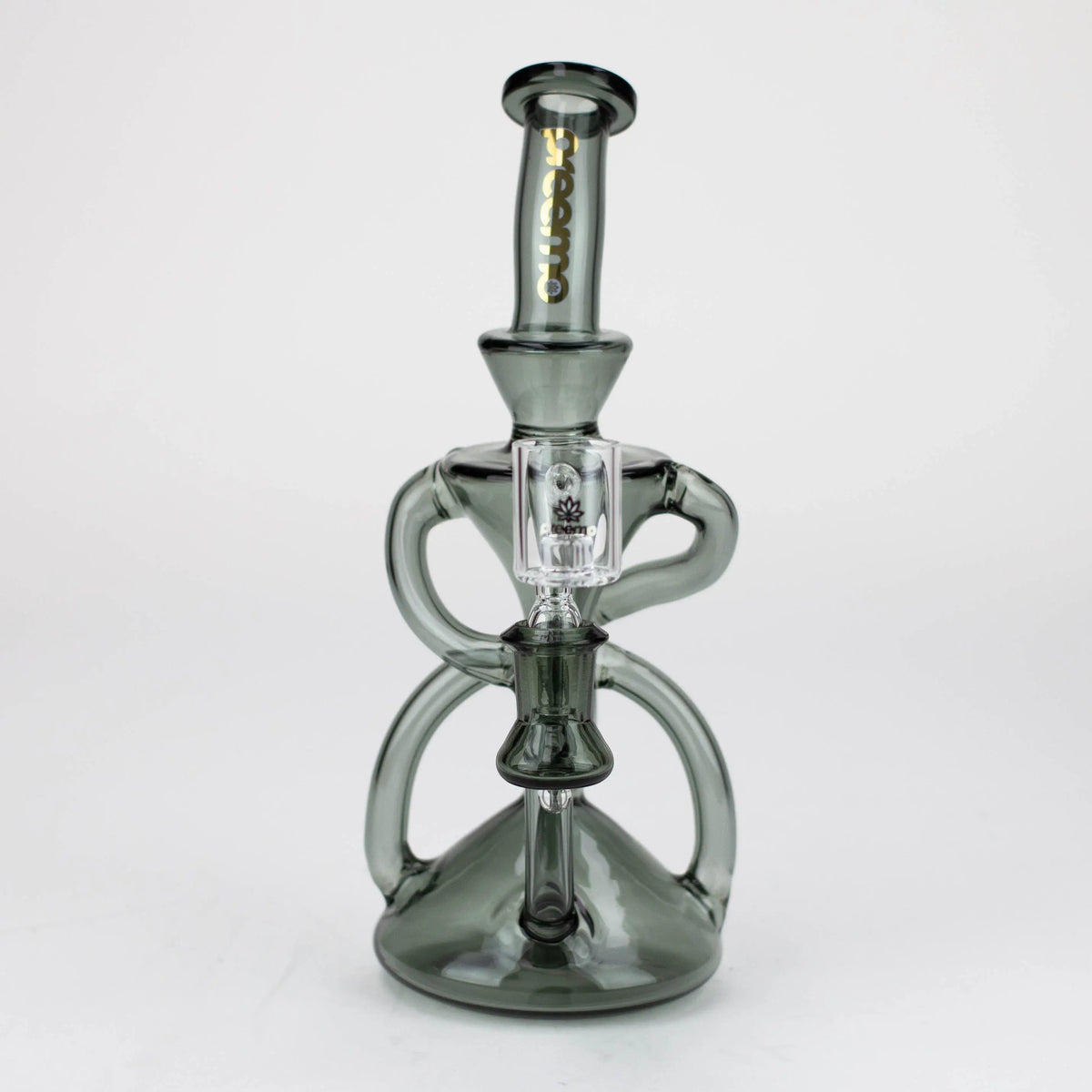 Front View of the Preemo 10 Inch 4-Arm Klein Recycler Dab Rig