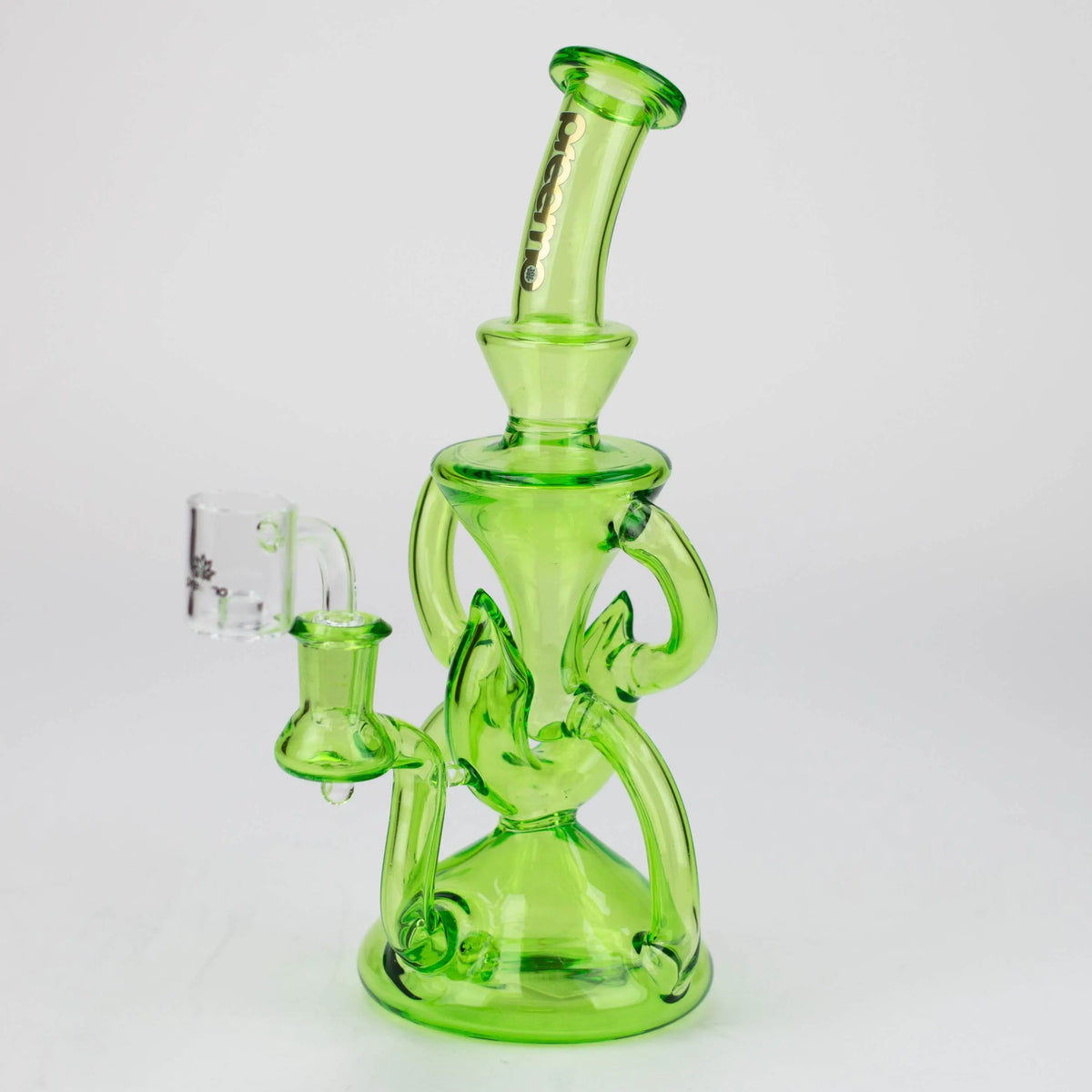 Preemo 10 Inch 4-Arm Green Recycler Dab Rig