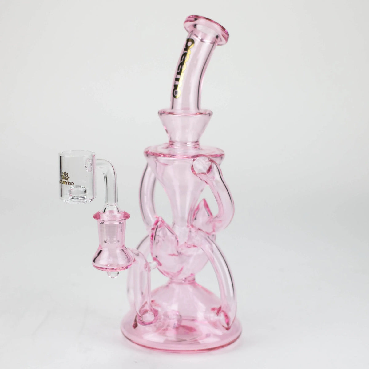 Preemo 10 Inch 4-Arm Pink Recycler Dab Rig