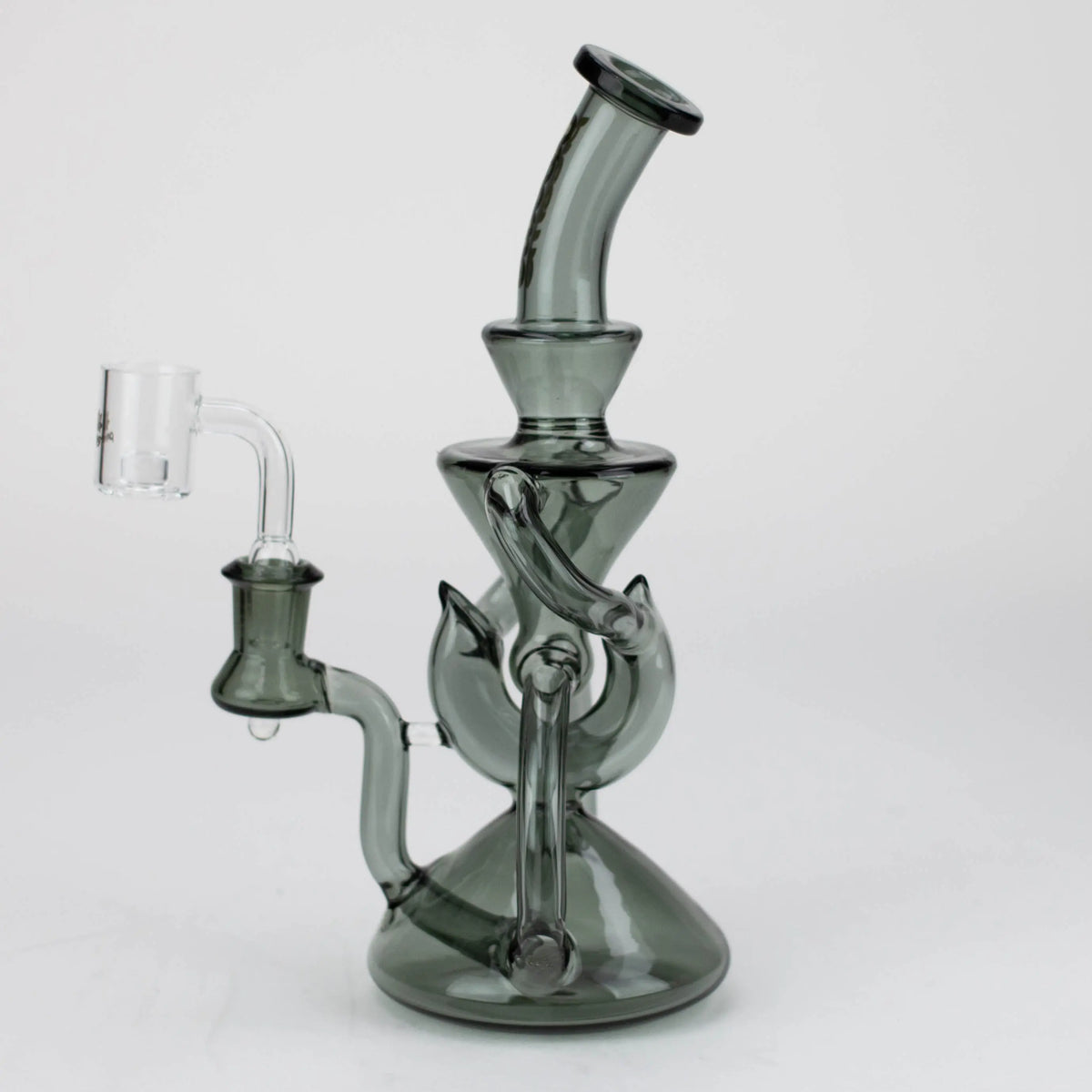 Preemo 10 Inch 4-Arm Black Recycler Dab Rig