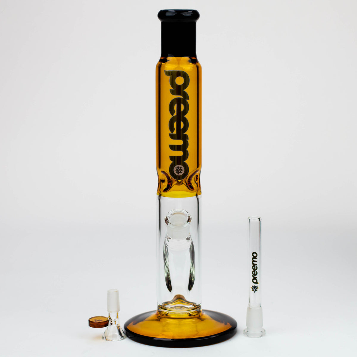 preemo 14 Inch Straight Tube Bong with bowl piece and downstem