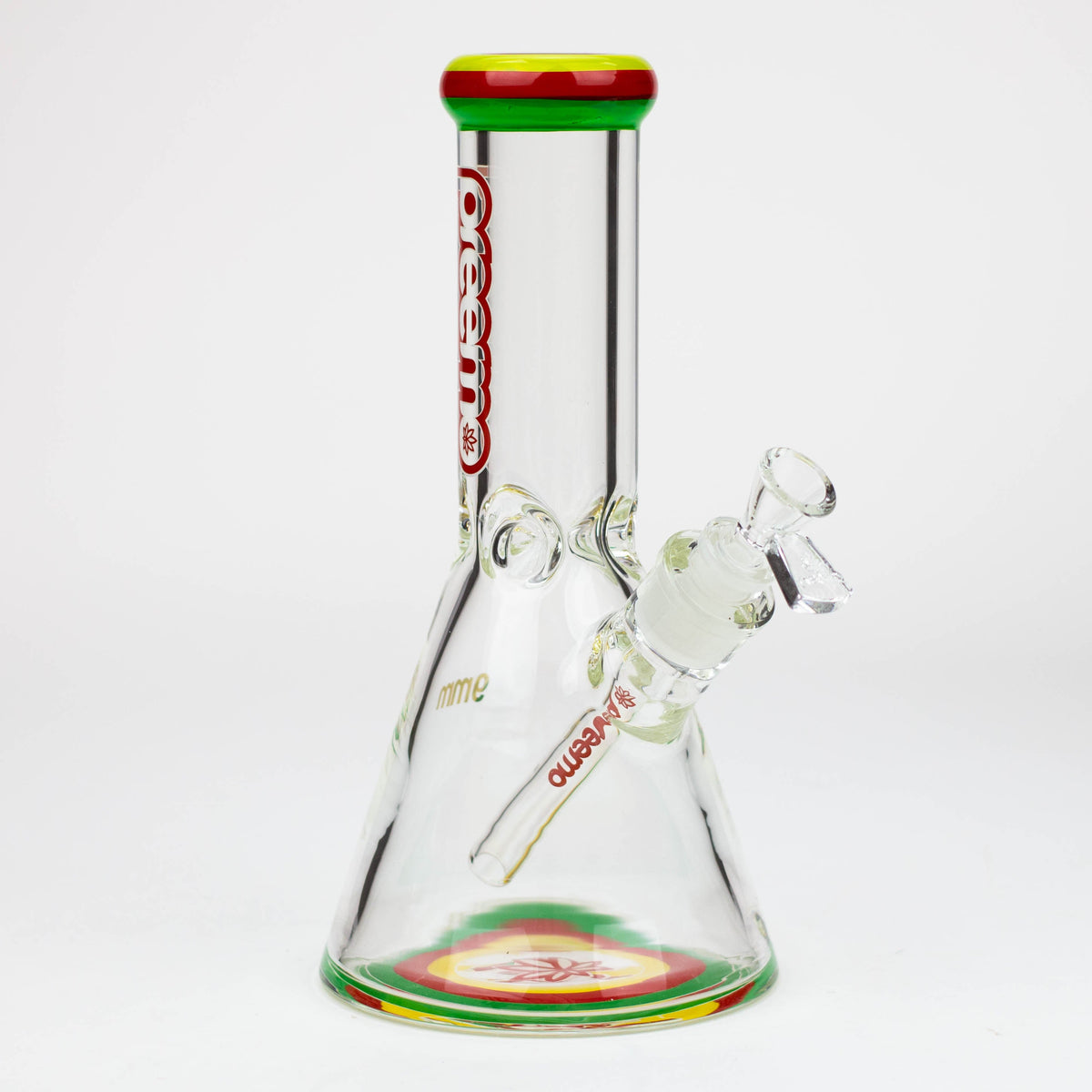 preemo 10 inch triple band beaker bong in Red