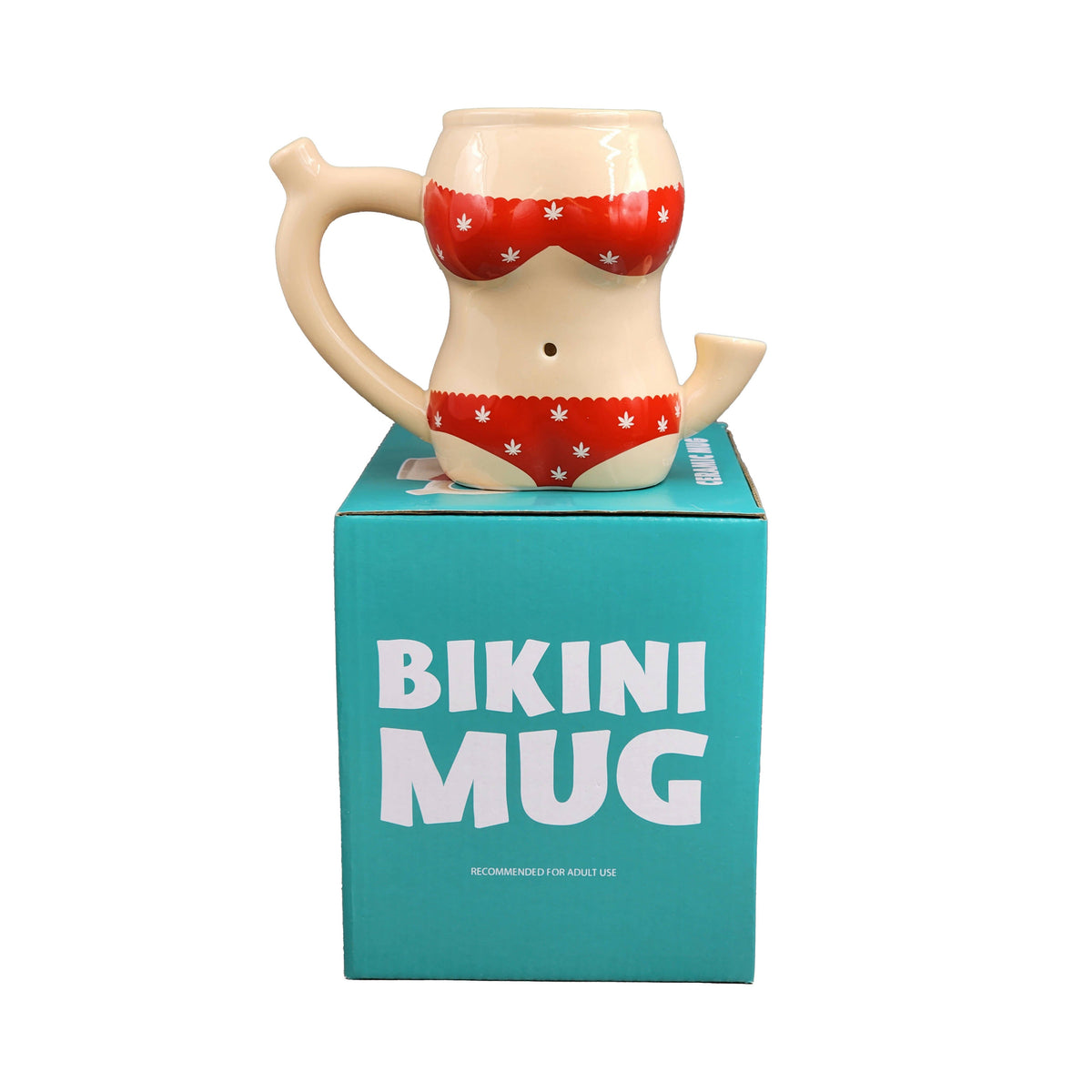 Red Bikini Ceramic Pipe Mug