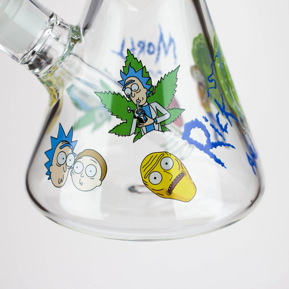 Glass Base of the 14 inch Rick And Morty Scientific Beaker Bong