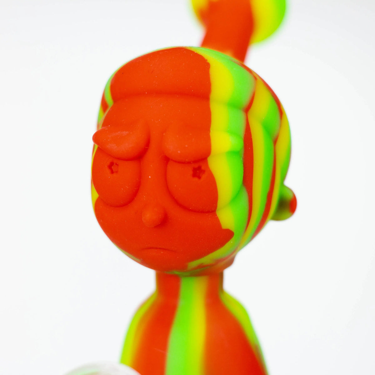 Morty Design on the Rick And Morty Silicone Bong