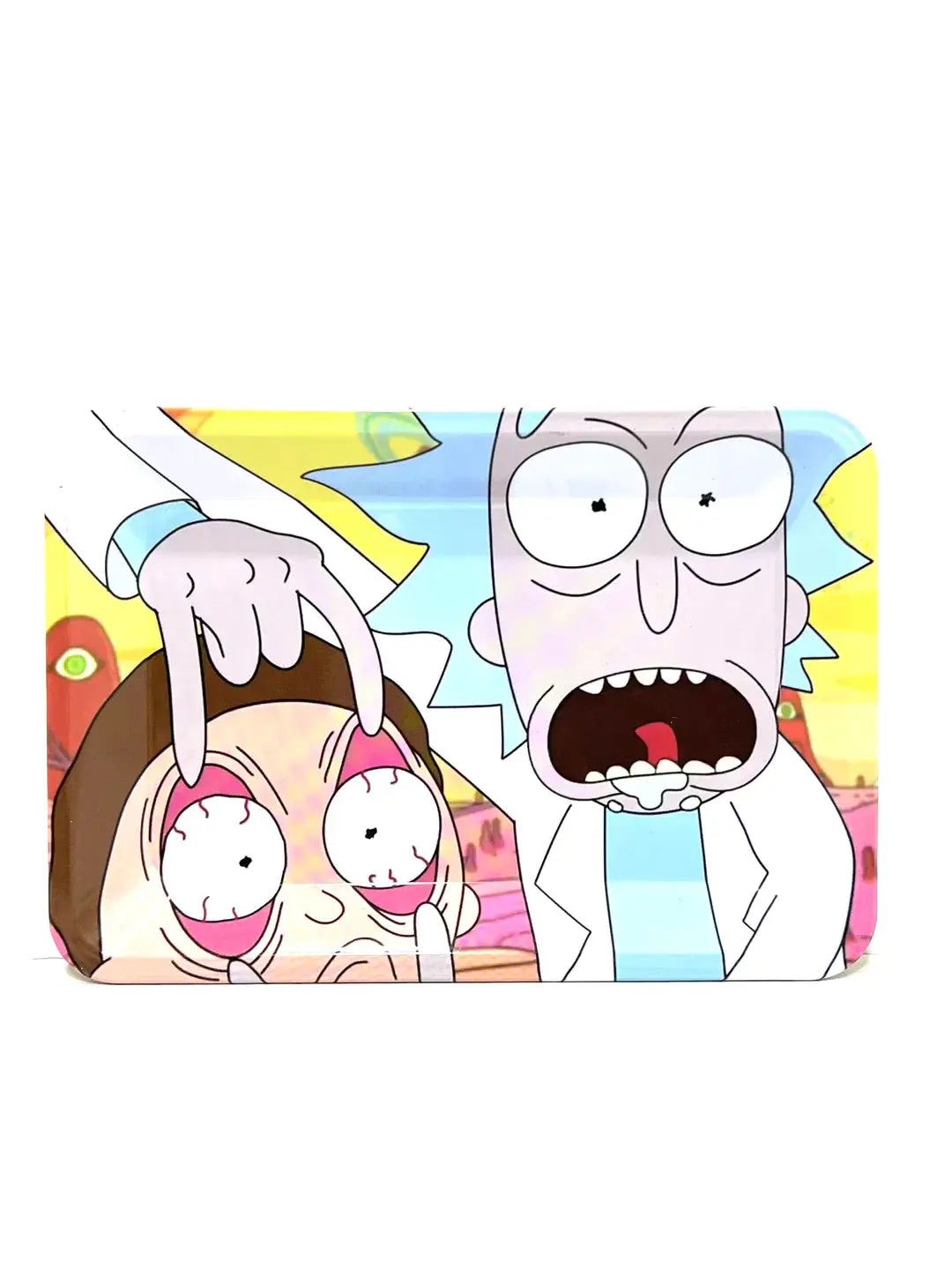 Rick And Morty Small Metal Rolling Tray 