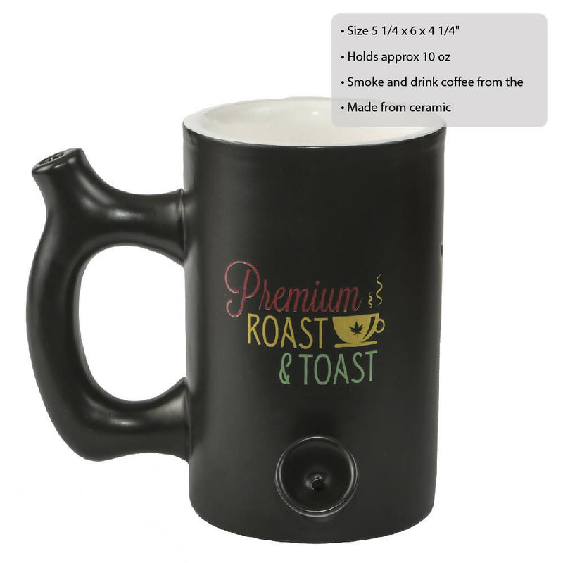 Roast & Toast Black Rasta Mug Pipe