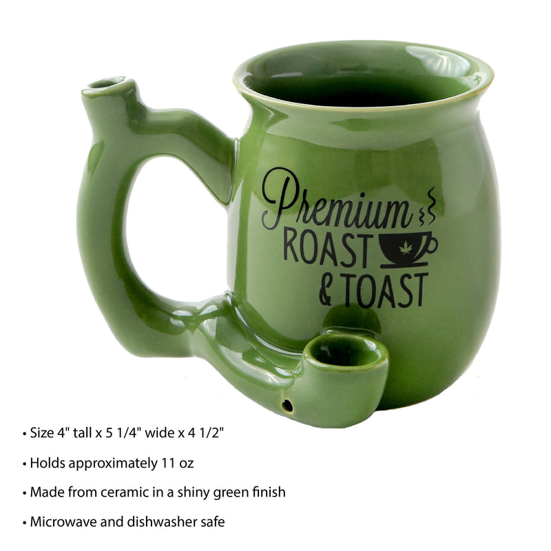 Roast & Toast Novelty Green Pipe Mug 