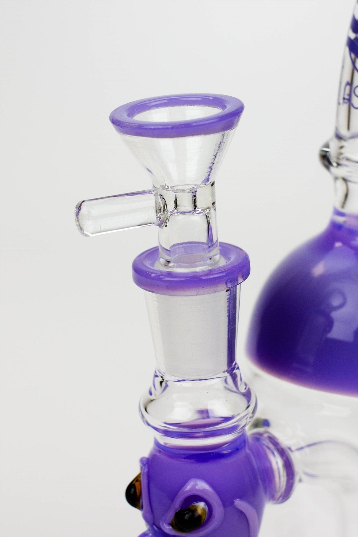 8.5" SOUL Glass 2-in-1 Shower Head Diffuser Bong with Purple Bowl Piece