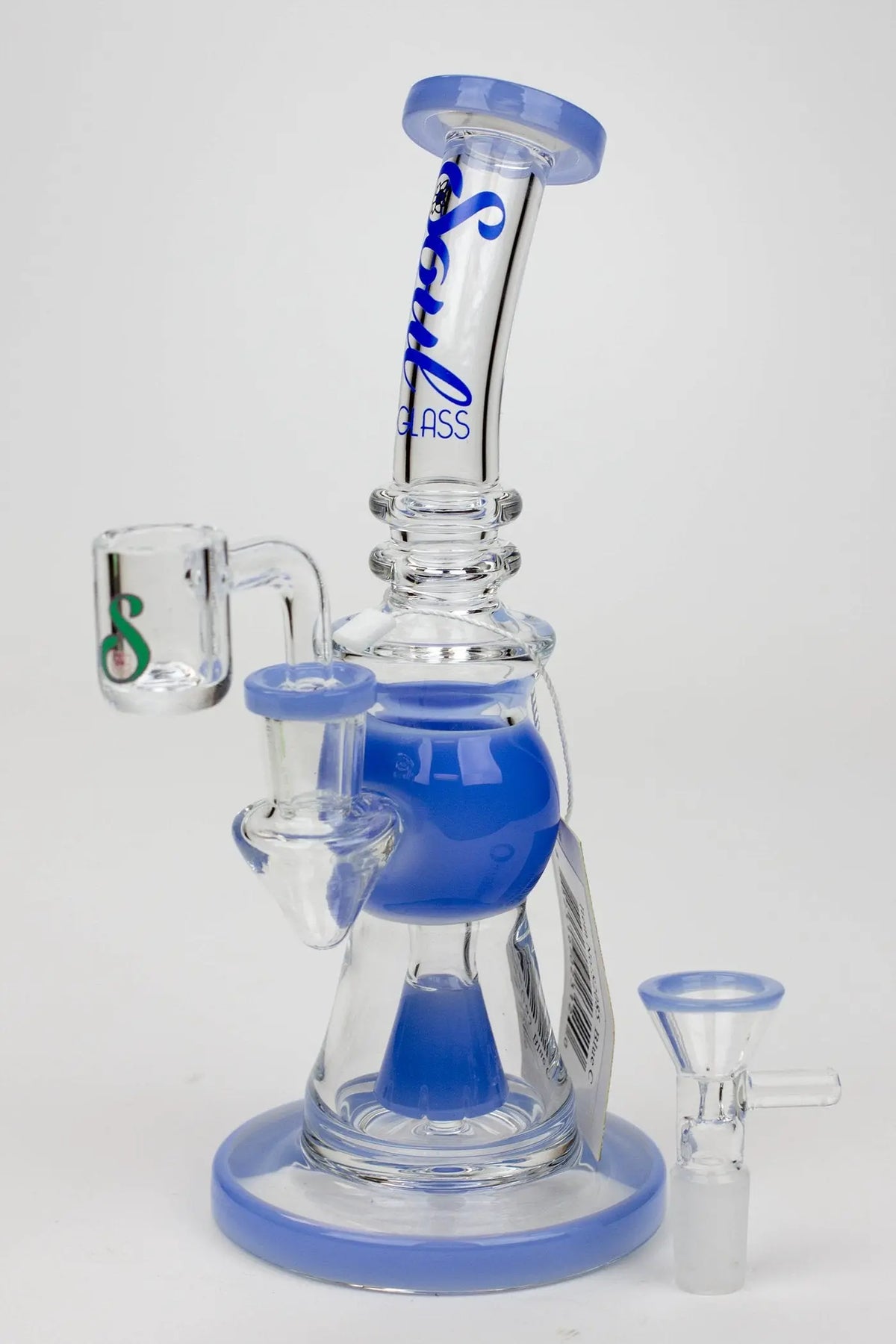 8.2" SOUL Glass 2-in-1 Cone Diffuser Bong - Canada - Blue