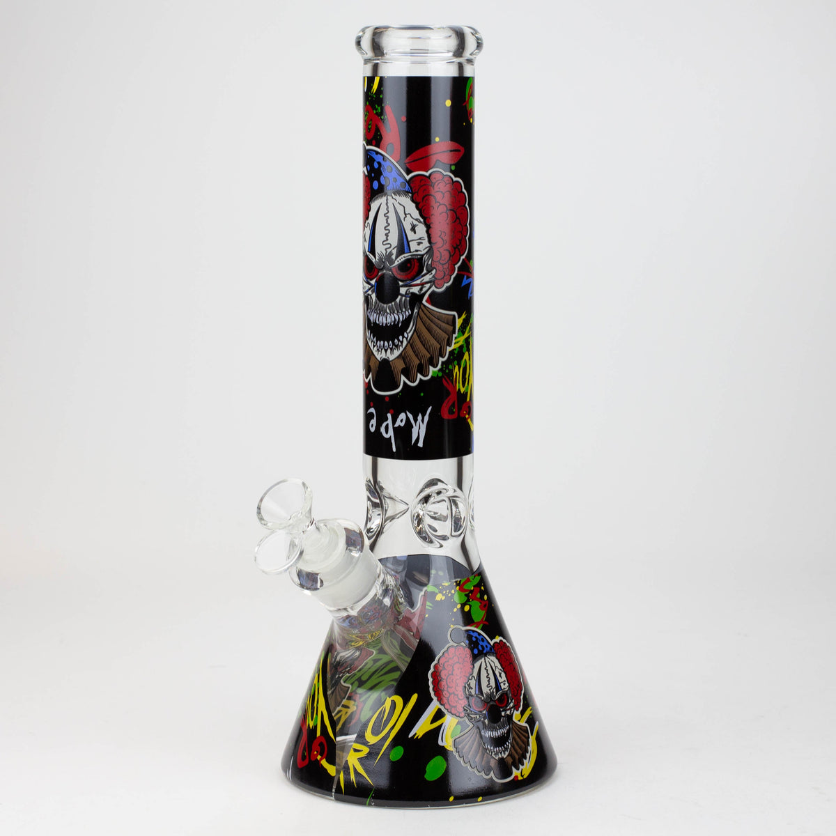 14" Freaky Clown Glow In The Dark Bong