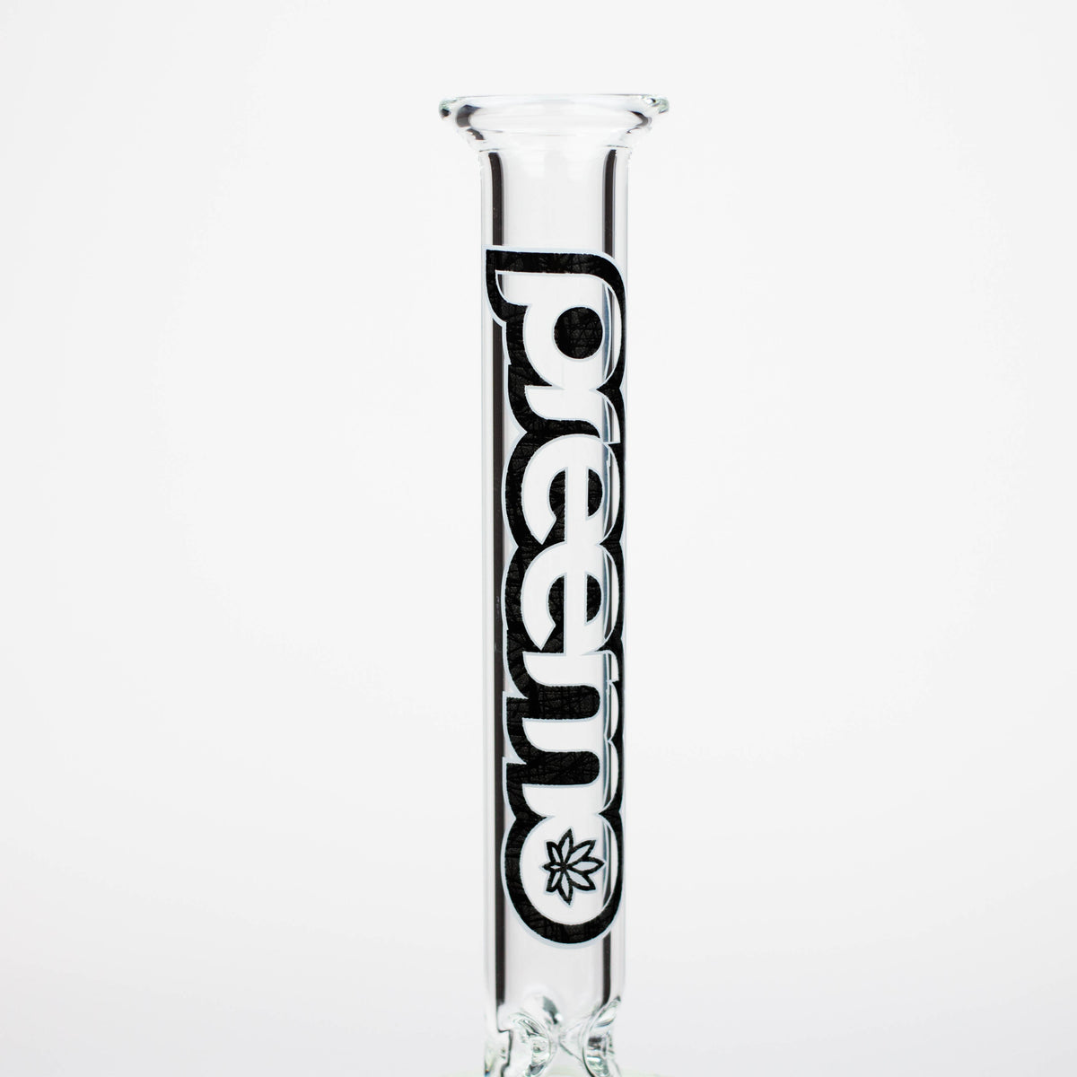 Glass Neck of the 12 inch Showerhead Matrix Perc Top from Preemo