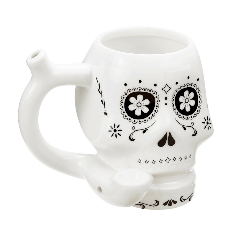 Roast & Toast Cannabis Skull Pipe Mug