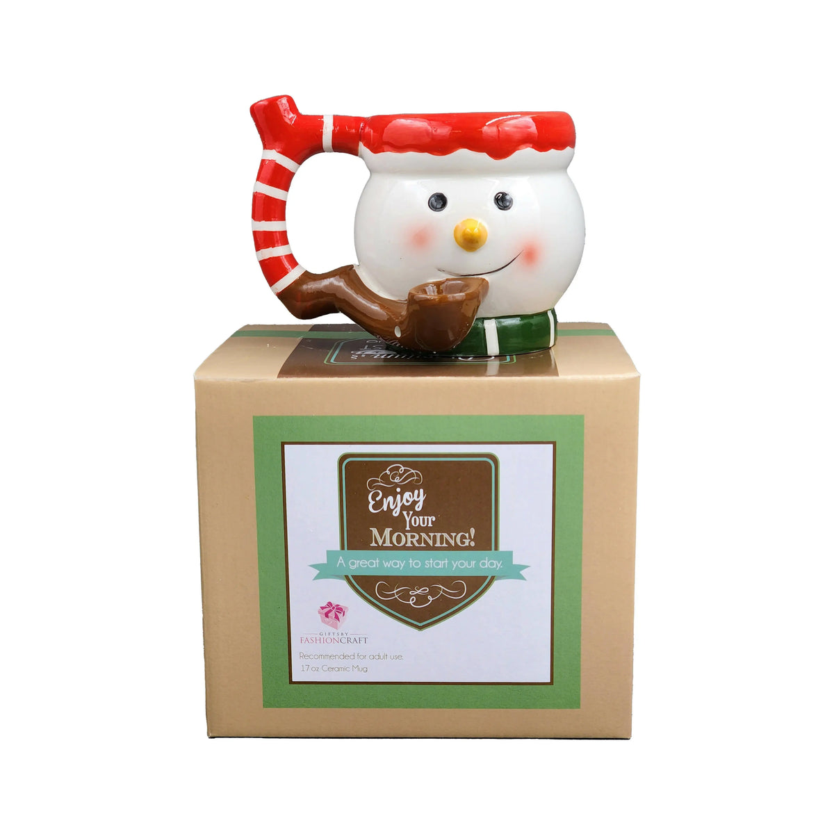 Roast & Toast Snowman Pipe Mug Packaging