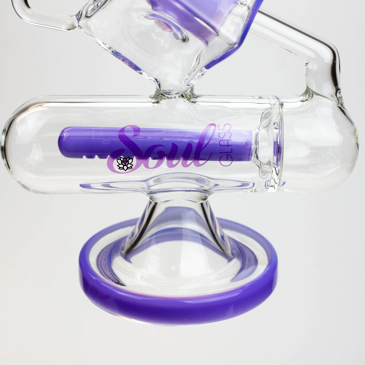 Inline Diffuser in the SOUL Glass 9 Inch Dab Rig Hybrid