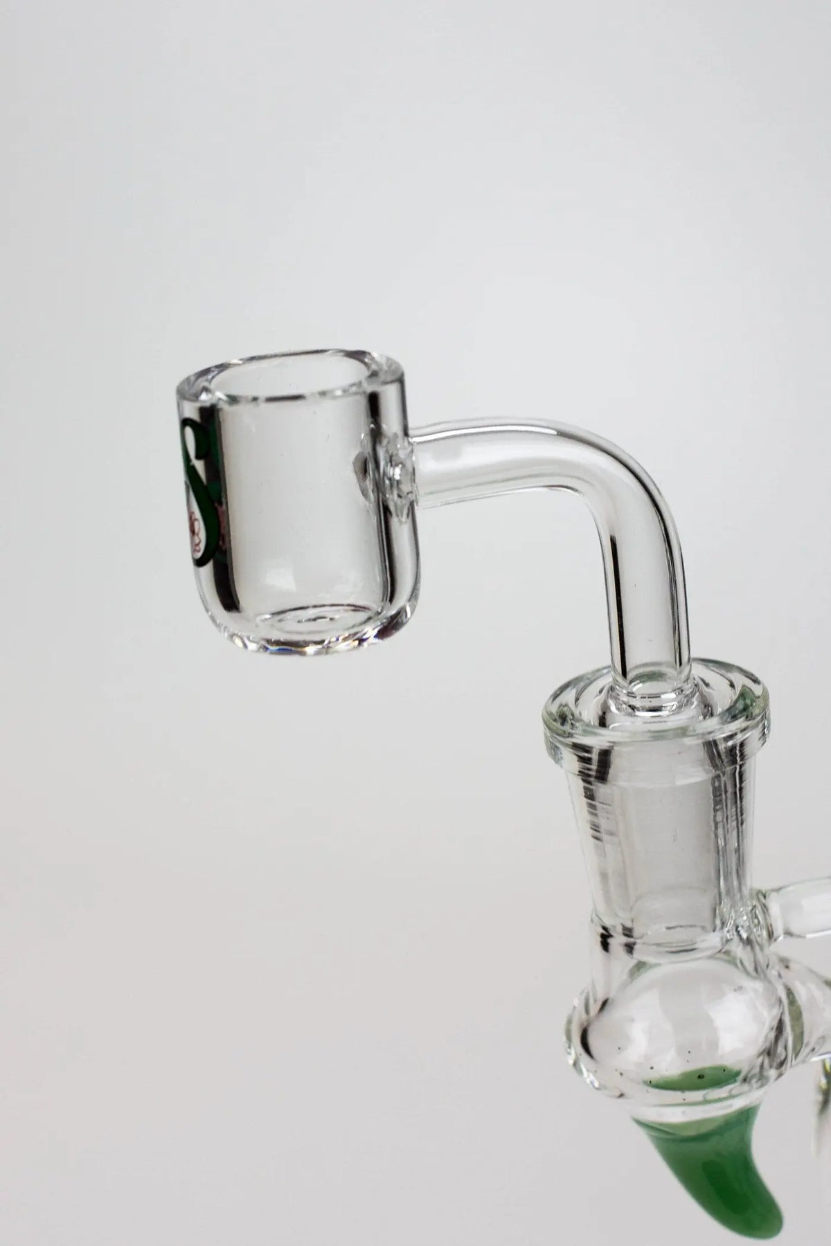 Quartz Banger part of the SOUL Glass 9.5 inch Sphere Recycler Dab Rig Hybrid