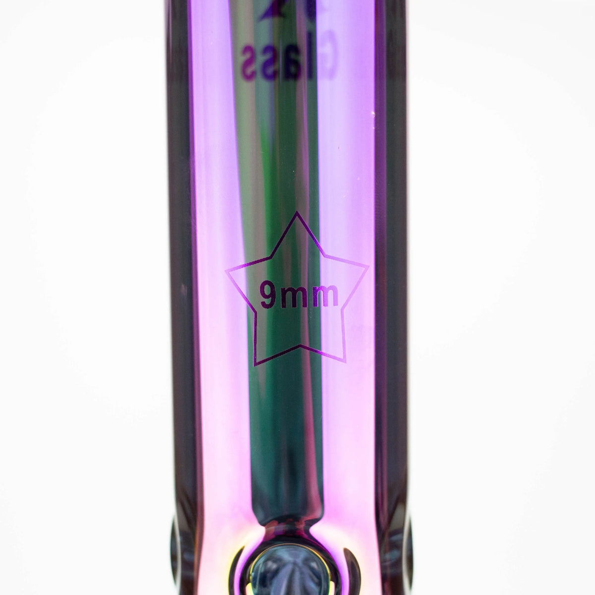 9mm Borosilicate Glass neck of the 18 Inch Electroplated Beaker Bong from Spark