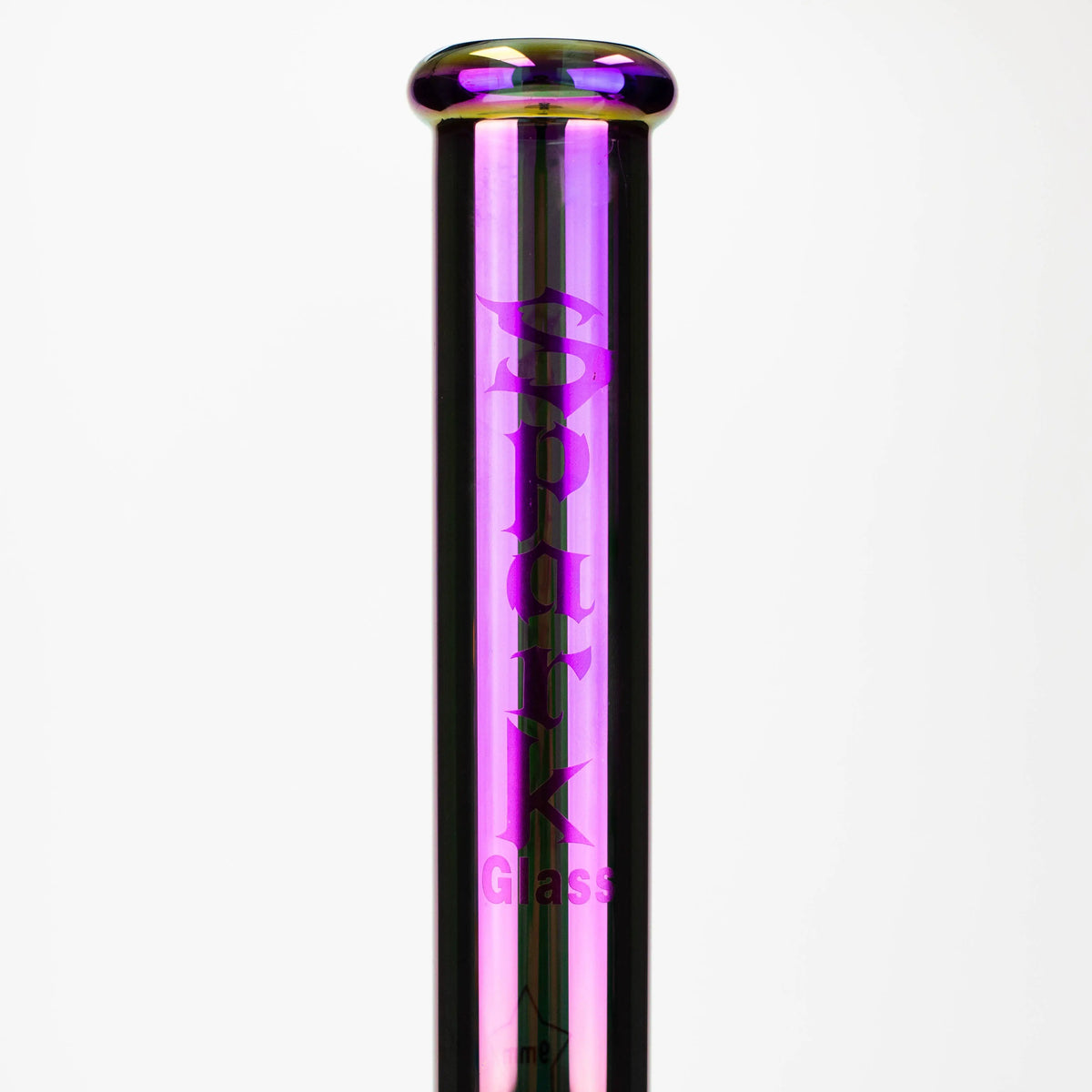 Glass Neck of the 18 Inch Electroplated Beaker Bong from Spark