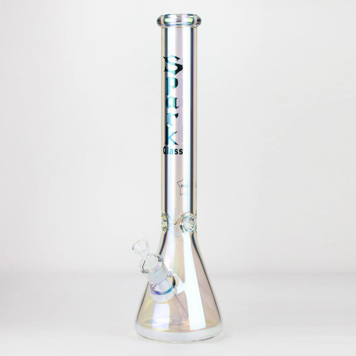 18 Inch Electroplated Beaker Bong from Spark in White