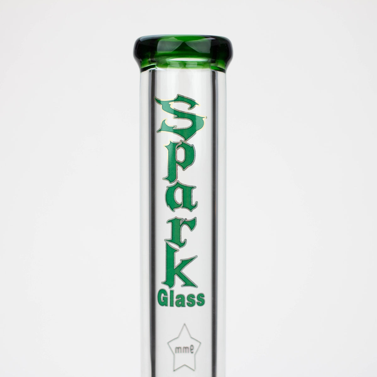 Glass Neck of the 17.5 Inch Hour Glass Perc Beaker Bong from Spark Glass