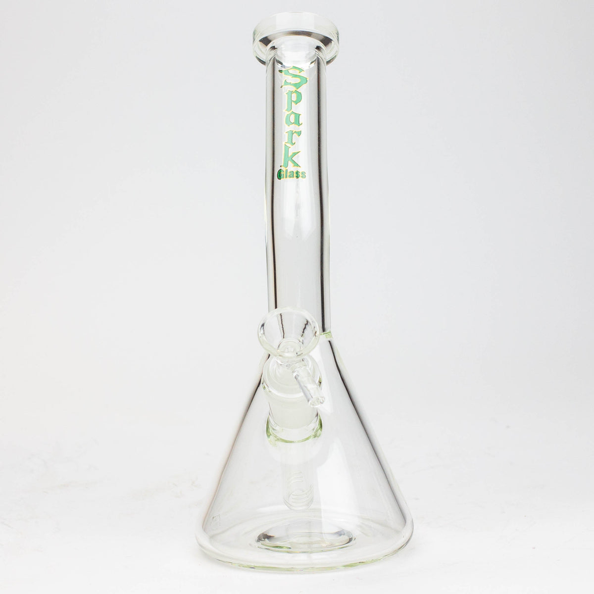 Front View of the 10 Inch Thick Beaker Bong from SPARK Glass