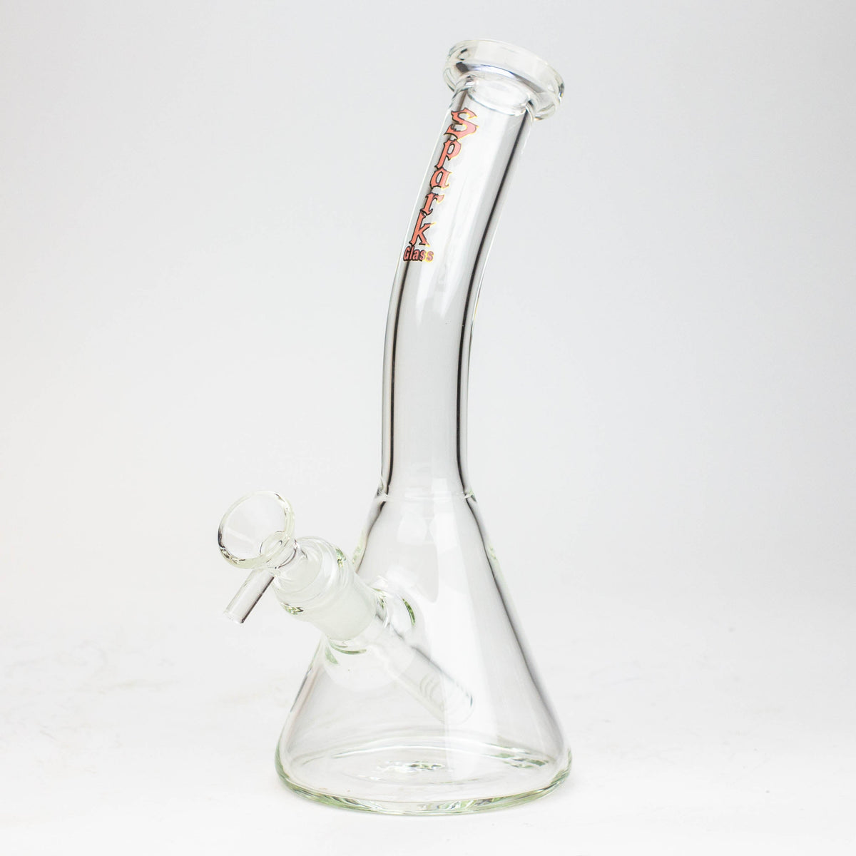 10 Inch Thick Beaker Bong from SPARK Glass in Orange