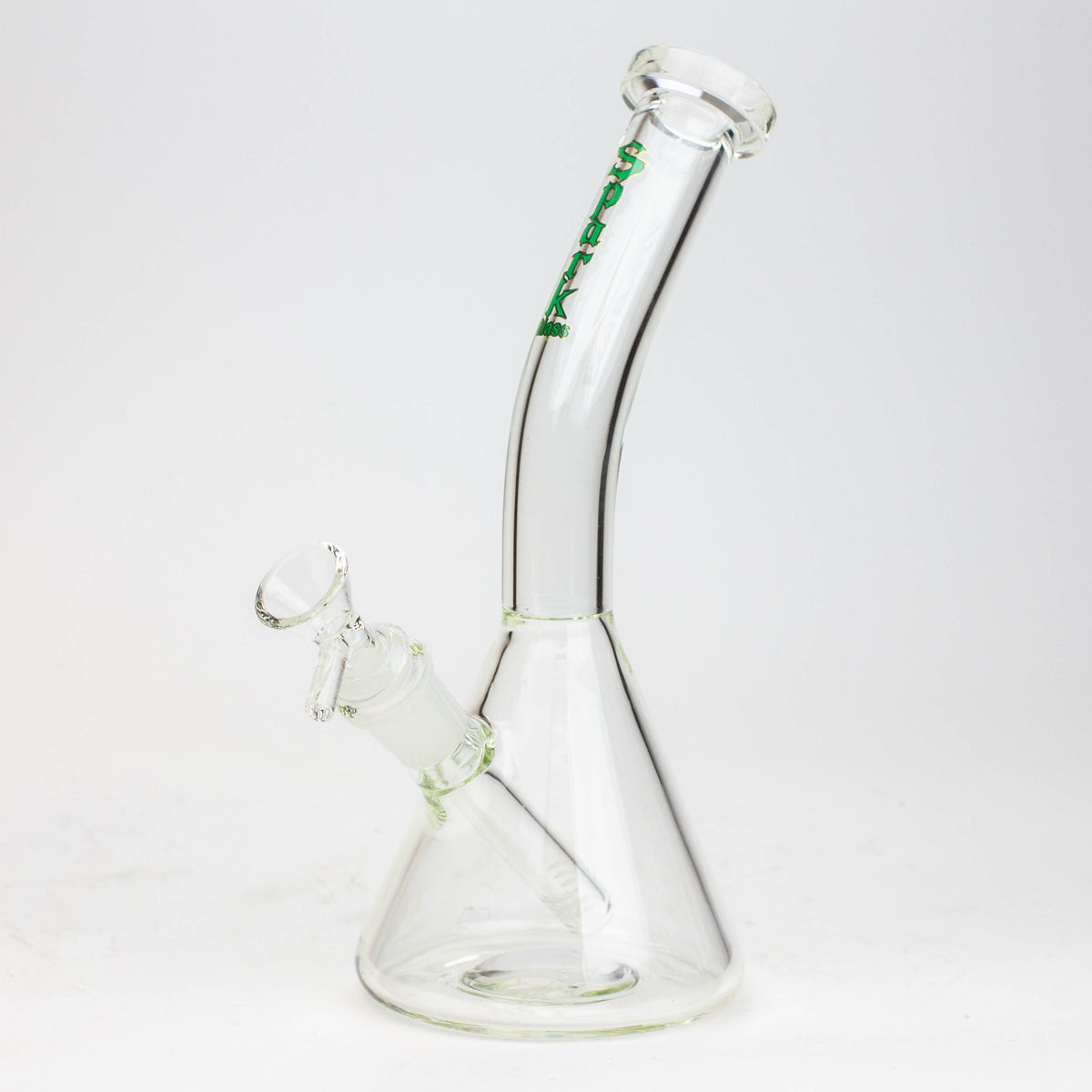 10 Inch Thick Beaker Bong from SPARK Glass in Green