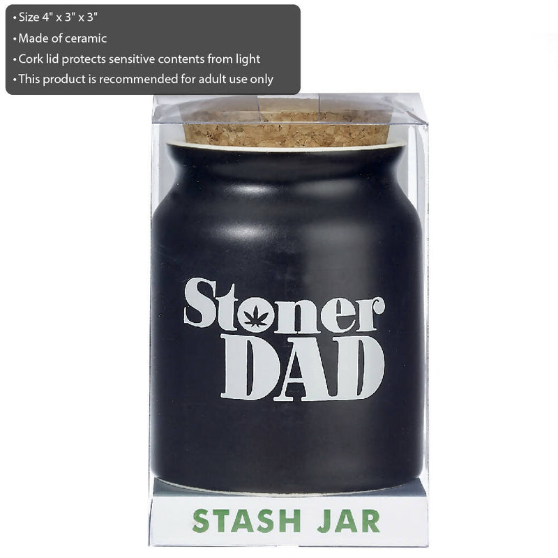 Stoner Dad Ceramic Stash Jar